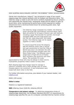 Robens &reg; Sleeping bags ensure comfort for family