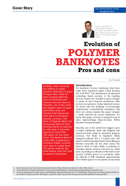 Evolution of polymer banknotes pros and cons