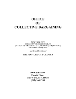 nyccbl - The Office of Collective Bargaining