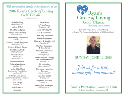 Join us for a truly unique golf tournament!