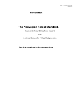 The Norwegian Forest Standard
