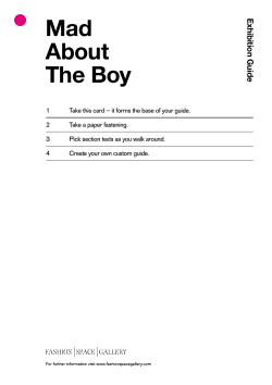 PDF - Fashion Space Gallery