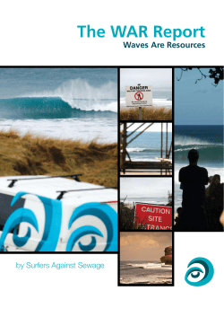 The WAR Report - Surfers Against Sewage