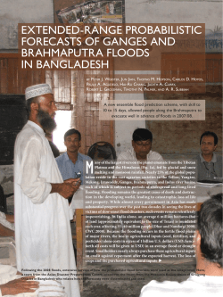 extended-range probabilistic forecasts of ganges