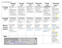 8th Planner 12/1-7