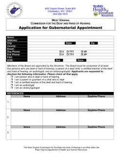Application for Gubernatorial Appointment