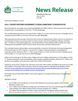 Government Relations 16-259 2016-17 BUDGET