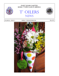 May - Puget Sound Model T Club