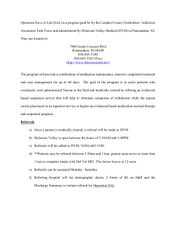 Operation Save-A-Life (SAL) is a program paid for by the Camden