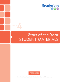 Student MaterialS - Pearson-Global
