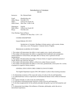 Introduction to Literature