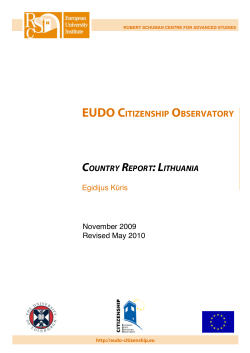 Lithuania - eudo citizenship