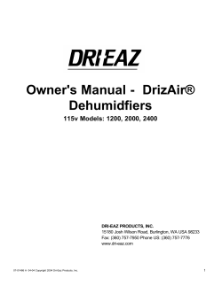 Owner`s Manual