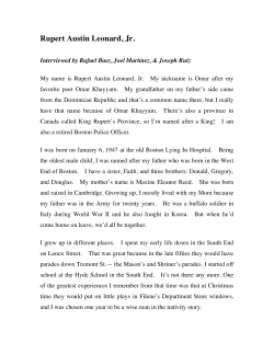 Rupert Austin Leonard, Jr.