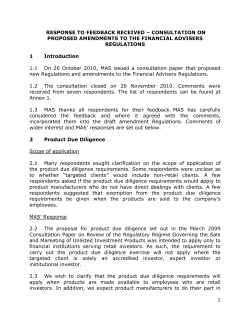 FARResponseFINAL - Monetary Authority of Singapore