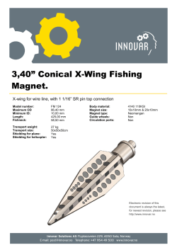3,40” Conical X-Wing Fishing Magnet.