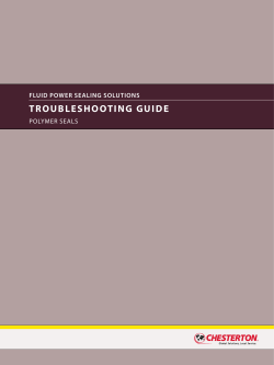 troubleshooting guide - AW Chesterton Company