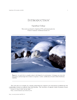 Introduction&lowast; - OpenStax CNX
