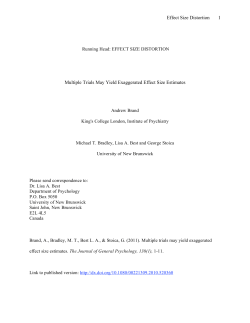 Multiple Trials May Yield Exaggerated Effect Size