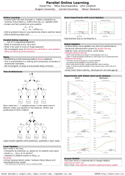 Parallel Online Learning