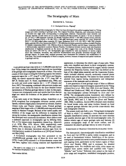 The stratigraphy of Mars
