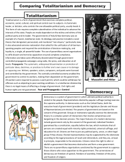 Comparing Totalitarianism