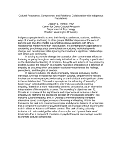 Cultural Resonance, Competence, and Relational Collaboration