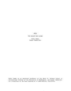 223 THE SOVIET ROCK SCENE Pedro Ramet