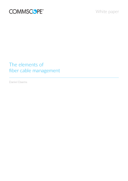 The elements of fiber cable management