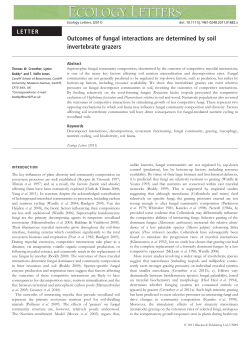 Outcomes of fungal interactions are determined