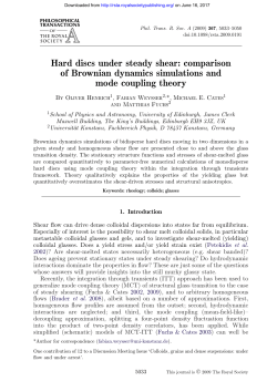 Hard discs under steady shear: comparison of Brownian dynamics