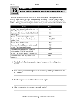 Crisis and Response in American Banking History 3