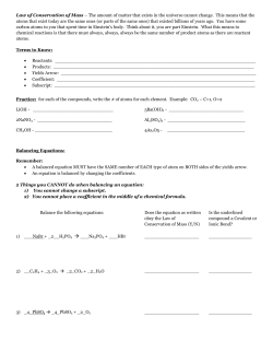 Law of Conservation of Mass &ndash; The amount of matter that exists in