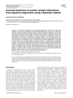 Accurate prediction of protein&ndash;protein interactions from sequence