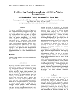 Dual Band Gap Coupled Antenna Design with DGS for