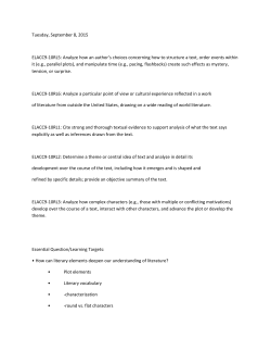 Analyze how an author`s choices concerning how to structure a text