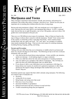 Marijuana and Teens