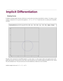 Implicit Differentiation