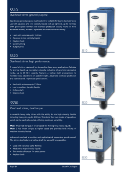 Stuart overhead stirrers