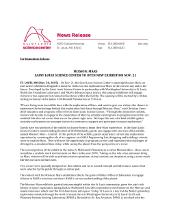 Mars Exhibition - Saint Louis Science Center