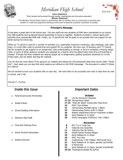 October Newsletter16 - Meridian School District