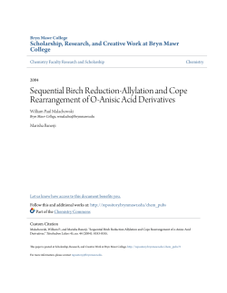 Sequential Birch reduction-allylation and Cope rearrangement of o