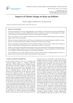 Impacts of climate change on deep-sea habitats