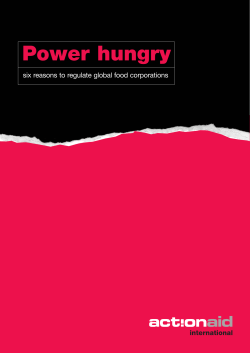 Power hungry six reasons to regulate global food