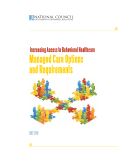 Managed Care Options and Requirements