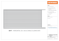 SG17 &ndash; HORIZONTAL (40 x 40mm) ANGLE SLIDING GATE