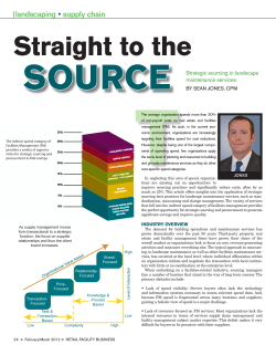 landscaping &bull; supply chain