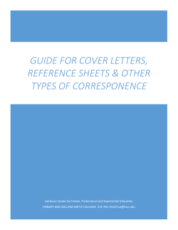 Cover Letter Guide