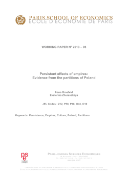 Persistent effects of empires: Evidence from the partitions of Poland