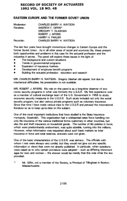 Eastern Europe and the Former Soviet Union